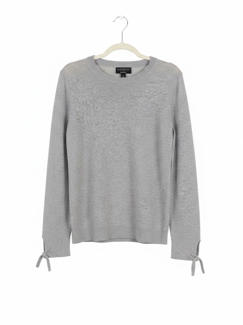 Banana Republic Alpucci Italian Yarn Tie-Cuff Sweater Gray Size Large